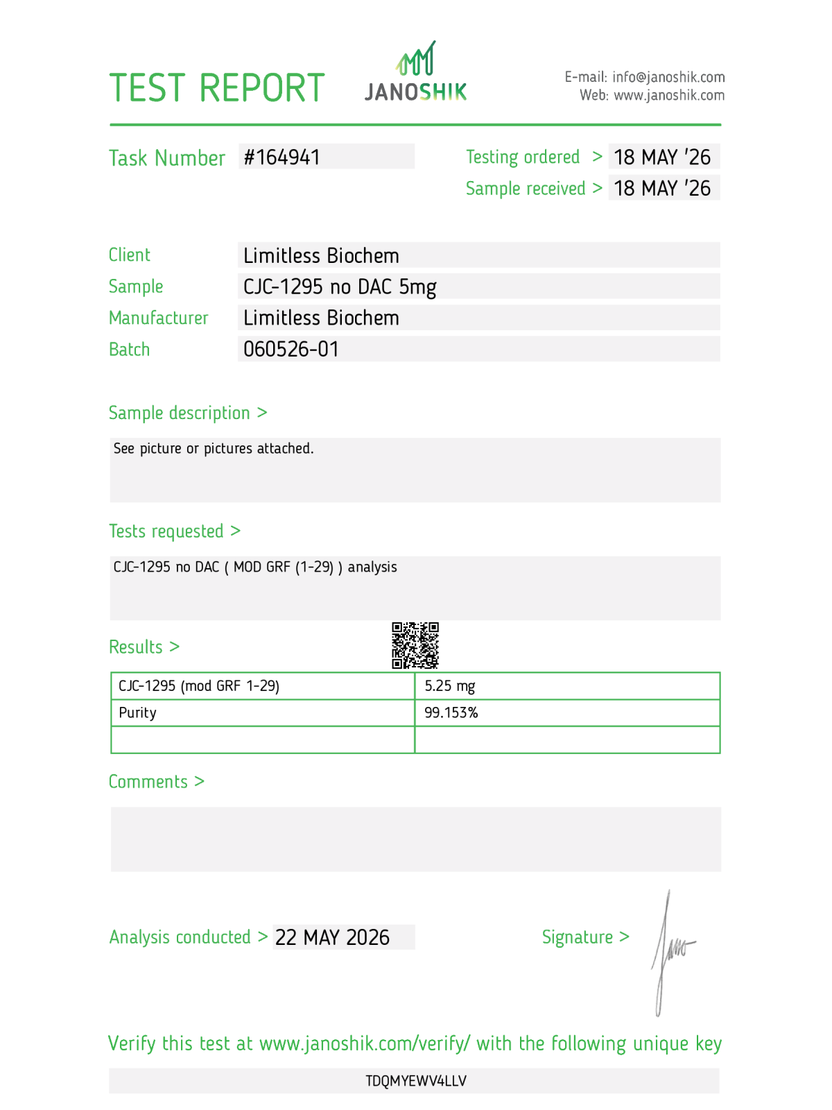 CJC-1295 NO DAC 5mg