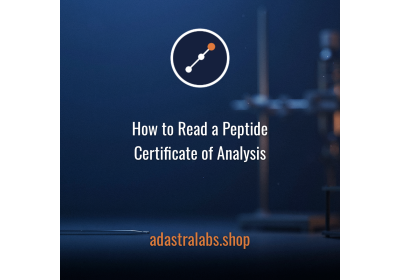 How to Read a Peptide Certificate of Analysis | AdAstra Labs