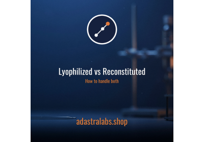 Lyophilized vs Reconstituted Peptides | AdAstra Labs image